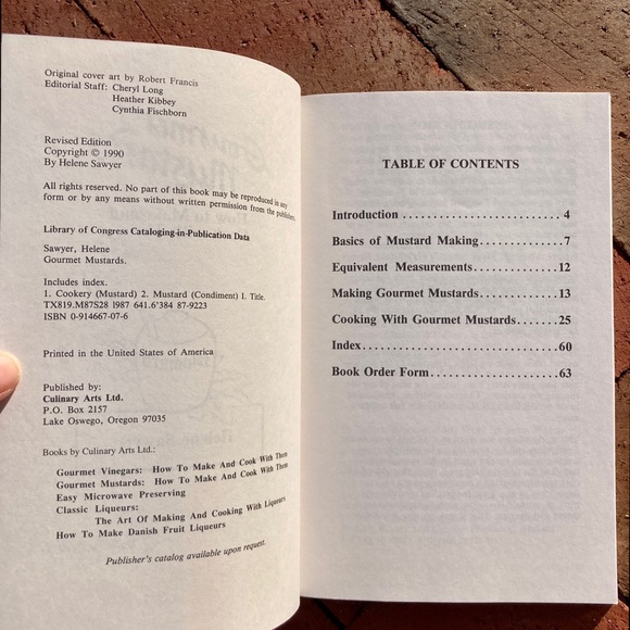 1990 Gourmet Mustards Culinary Arts Ltd. Gift Basket Book Condiment Moutarde - Picture 7 of 9